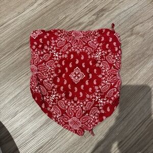 Hollister Red Paisley Bandana
